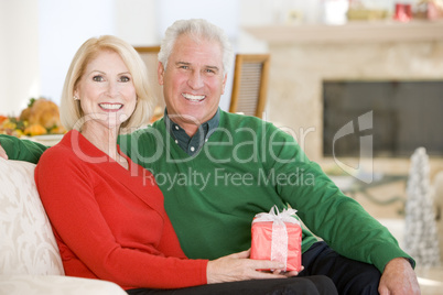 Mature Couple At Christmas