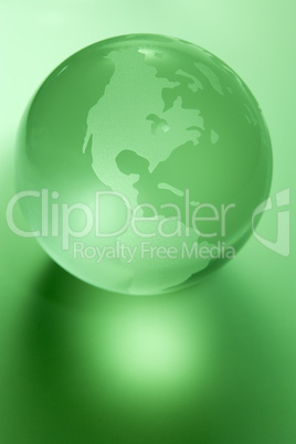 Green Colored Globe