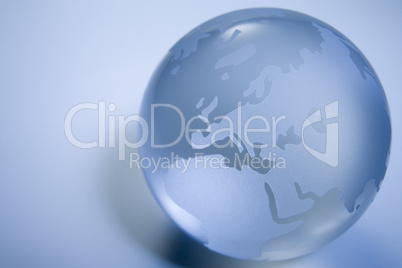 Blue Colored Globe