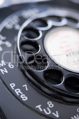 Close Up Of Old-Fashioned Telephone