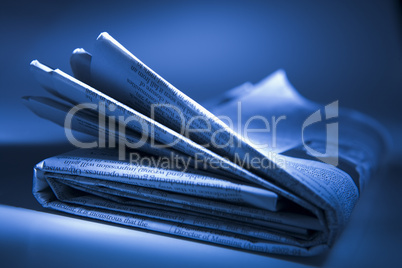 Folded Newspaper