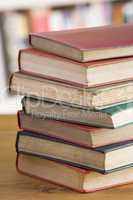 Stack Of Books On Table