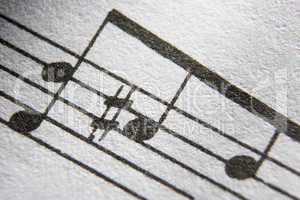 Close-Up Musical Notes