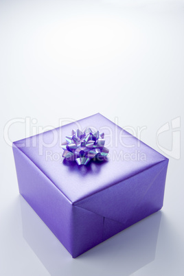 Present Wrapped In Purple Paper