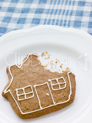 Close-Up Of Gingerbread House