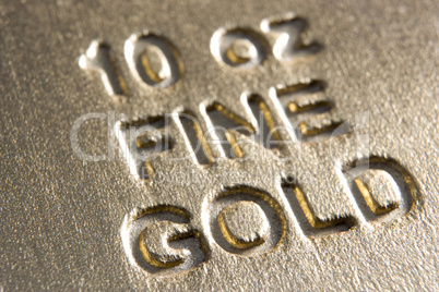 Close-Up Of Gold Bar
