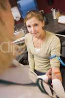 Young Woman Having Blood Test Done