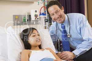 Doctor Checking Up On Girl