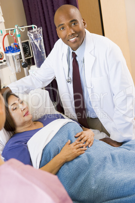 Doctor Talking To Senior Woman