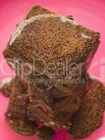 Chocolate Fudge Brownie With Chocolate Fudge Sauce