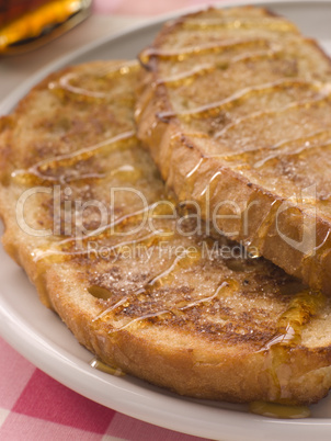 French Cinnamon Toast With Syrup
