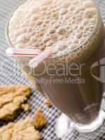 Chocolate Milkshake With A Cookie