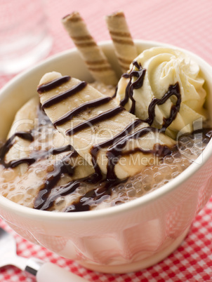 Chocolate And Banana Tapioca