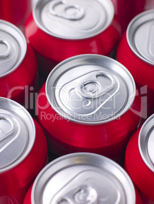 Red Cola Cans