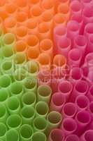 Close Up Of Fluro Drinking Straws