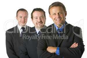 Group Of Businessmen Smiling