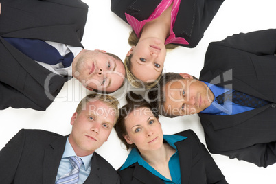 High Angle View Of Business People
