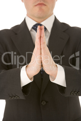 Businessman With His Hands Together