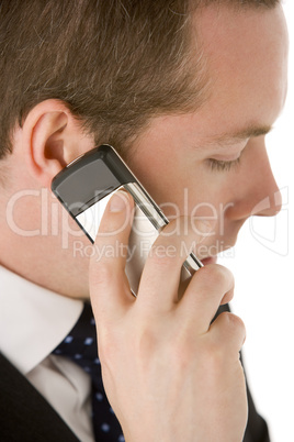 Businessman Talking On Mobile Phone