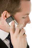 Businessman Talking On Mobile Phone