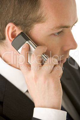 Businessman Talking On Mobile Phone