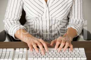 Businesswoman Typing