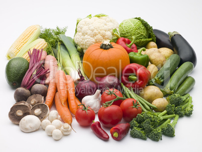 Selection Of Fresh Vegetables