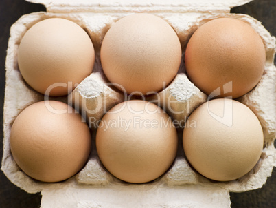 Fresh Eggs In Box