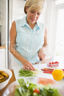 Woman Preparing meal,mealtime