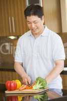 Man Chopping Vegetables