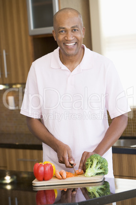 Man Chopping Vegetables