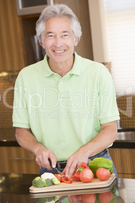 Man Chopping Vegetables