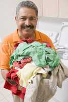 Man Doing Laundry