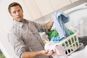 Man Doing Laundry