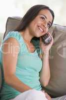 Teenage Girl Chatting On Telephone