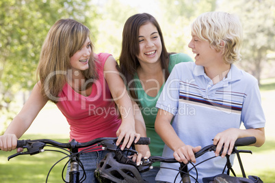 Teenagers On Bicycles