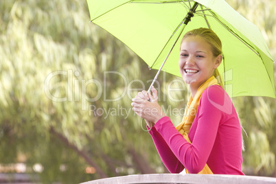 Portrait Of Teenage Girl Outdoors