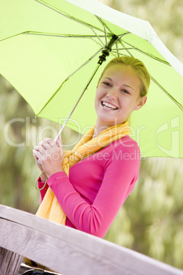 Portrait Of Teenage Girl Outdoors