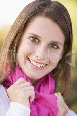 Portrait Of Teenage Girl Outdoors