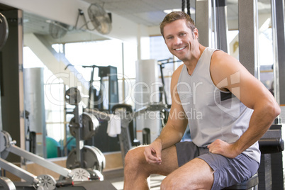 Portrait Of Man At Gym