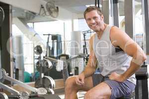 Portrait Of Man At Gym