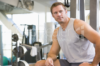 Portrait Of Man At Gym