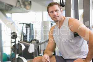 Portrait Of Man At Gym