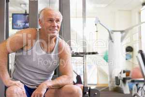 Portrait Of Man At Gym