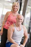 Man And Woman At Gym Together