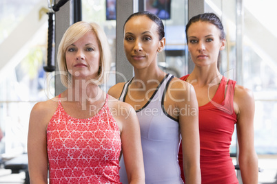 Portrait Of Women At Gym