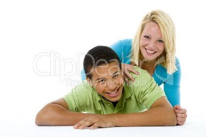 Portrait Of Teenage Couple