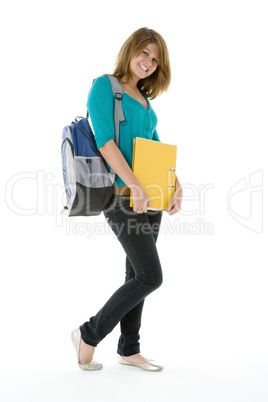 Portrait Of Teenage Schoolgirl