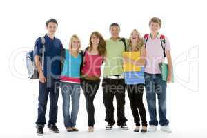 Group Shot Of Teenage School Kids