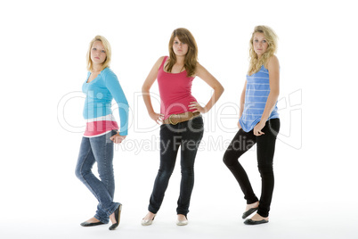 Full Length Portrait Of Teenagers